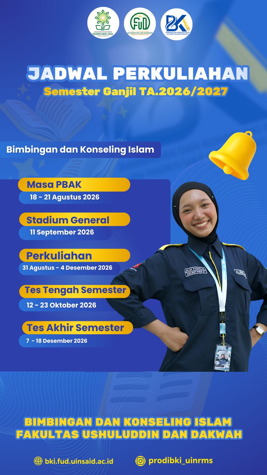 Agenda Semester Gasal Tahun Akademik 2026/2027